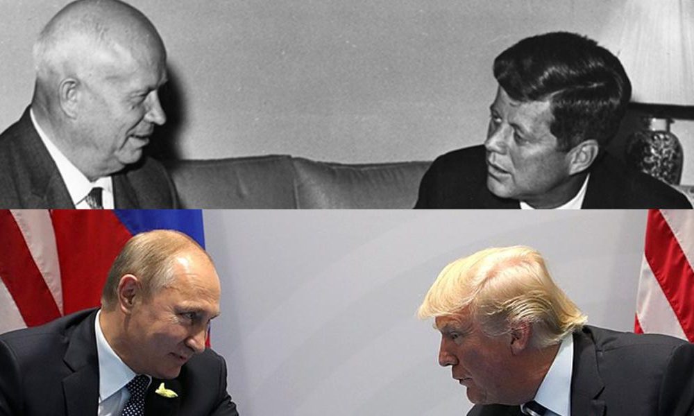 Lideres americanos e soviéticos/russos durante a guerra fria.