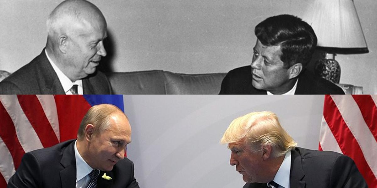 Lideres americanos e soviéticos/russos durante a guerra fria.